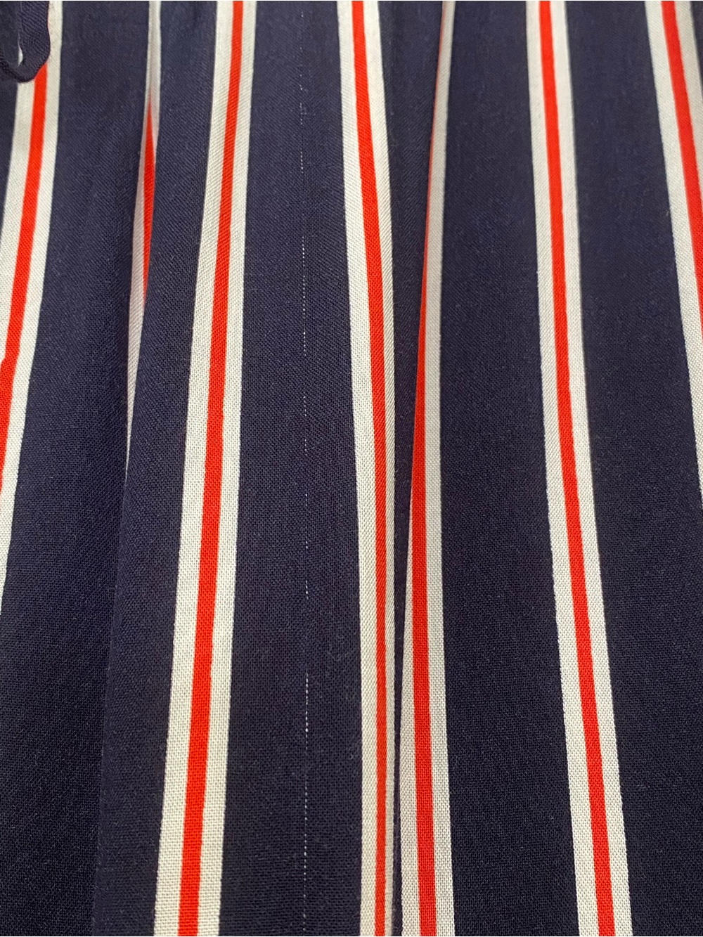 Cynthia Rowley Classic Striped Wide Leg Pants Nautical Dark Navy Red White Large - Picture 11 of 11